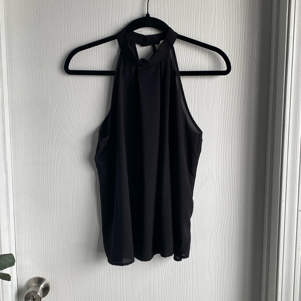 Black High Neck Blouse